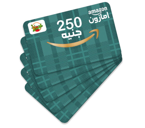 بطاقة هدايا  امازون بقيمة 250 جنيه مصري